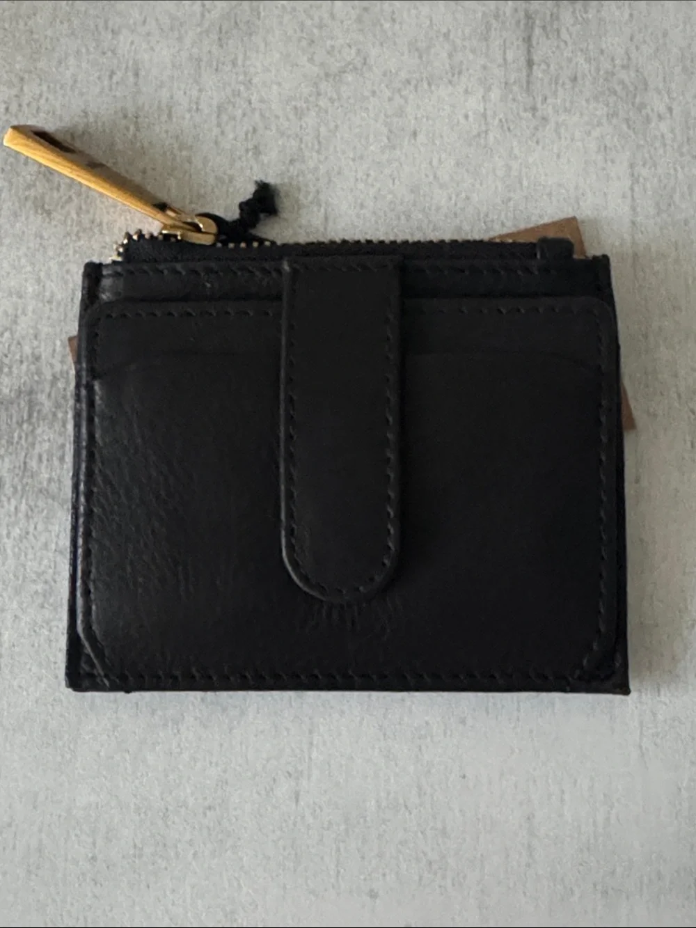 Margot Wallet Betty Zip Leather Card Holder Black 4